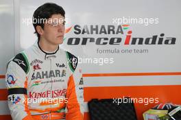 James Calado (GBR) Sahara Force India Third Driver. 25.10.2013. Formula 1 World Championship, Rd 16, Indian Grand Prix, New Delhi, India, Practice Day.