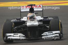 Pastor Maldonado (VEN) Williams FW35. 25.10.2013. Formula 1 World Championship, Rd 16, Indian Grand Prix, New Delhi, India, Practice Day.