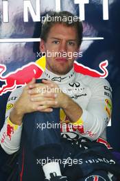 Sebastian Vettel (GER) Red Bull Racing. 25.10.2013. Formula 1 World Championship, Rd 16, Indian Grand Prix, New Delhi, India, Practice Day.