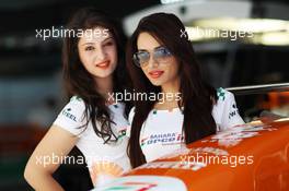 Sahara Force India F1 Team Speed Divas. 25.10.2013. Formula 1 World Championship, Rd 16, Indian Grand Prix, New Delhi, India, Practice Day.