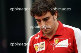 Fernando Alonso (ESP) Ferrari. 25.10.2013. Formula 1 World Championship, Rd 16, Indian Grand Prix, New Delhi, India, Practice Day.