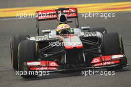 Sergio Perez (MEX) McLaren MP4-28. 25.10.2013. Formula 1 World Championship, Rd 16, Indian Grand Prix, New Delhi, India, Practice Day.