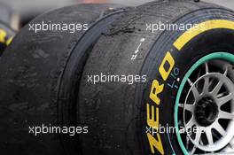Worn Pirelli tyres. 25.10.2013. Formula 1 World Championship, Rd 16, Indian Grand Prix, New Delhi, India, Practice Day.
