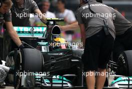 Lewis Hamilton (GBR), Mercedes Grand Prix  25.10.2013. Formula 1 World Championship, Rd 16, Indian Grand Prix, New Delhi, India, Practice Day.