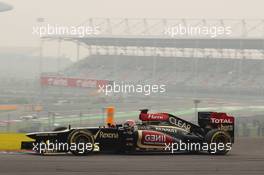 Kimi Raikkonen (FIN) Lotus F1 E21. 25.10.2013. Formula 1 World Championship, Rd 16, Indian Grand Prix, New Delhi, India, Practice Day.