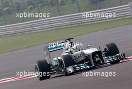 Nico Rosberg (GER), Mercedes GP  25.10.2013. Formula 1 World Championship, Rd 16, Indian Grand Prix, New Delhi, India, Practice Day.