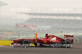 Fernando Alonso (ESP) Ferrari F138. 25.10.2013. Formula 1 World Championship, Rd 16, Indian Grand Prix, New Delhi, India, Practice Day.