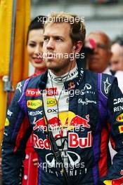 Sebastian Vettel (GER) Red Bull Racing on the grid. 27.10.2013. Formula 1 World Championship, Rd 16, Indian Grand Prix, New Delhi, India, Race Day.