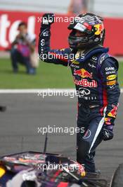 1st place a 2013 World champion Sebastian Vettel (GER) Red Bull Racing. 27.10.2013. Formula 1 World Championship, Rd 16, Indian Grand Prix, New Delhi, India, Race Day.