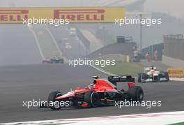 Max Chilton (GBR), Marussia F1 Team  27.10.2013. Formula 1 World Championship, Rd 16, Indian Grand Prix, New Delhi, India, Race Day.