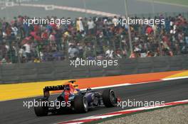 Mark Webber (AUS) Red Bull Racing RB9. 27.10.2013. Formula 1 World Championship, Rd 16, Indian Grand Prix, New Delhi, India, Race Day.