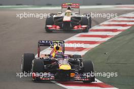 Mark Webber (AUS) Red Bull Racing RB9. 27.10.2013. Formula 1 World Championship, Rd 16, Indian Grand Prix, New Delhi, India, Race Day.