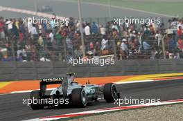 Nico Rosberg (GER) Mercedes AMG F1 W04. 27.10.2013. Formula 1 World Championship, Rd 16, Indian Grand Prix, New Delhi, India, Race Day.