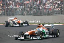 Adrian Sutil (GER), Sahara Force India F1 Team   27.10.2013. Formula 1 World Championship, Rd 16, Indian Grand Prix, New Delhi, India, Race Day.