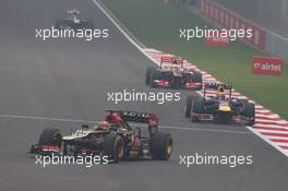 Kimi Raikkonen (FIN) Lotus F1 E21. 27.10.2013. Formula 1 World Championship, Rd 16, Indian Grand Prix, New Delhi, India, Race Day.