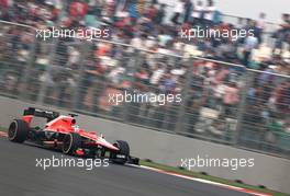 Jules Bianchi (FRA), Marussia Formula One Team   27.10.2013. Formula 1 World Championship, Rd 16, Indian Grand Prix, New Delhi, India, Race Day.