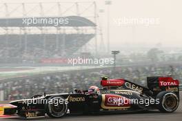Romain Grosjean (FRA) Lotus F1 E21. 27.10.2013. Formula 1 World Championship, Rd 16, Indian Grand Prix, New Delhi, India, Race Day.