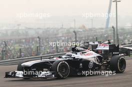 Valtteri Bottas (FIN) Williams FW35. 27.10.2013. Formula 1 World Championship, Rd 16, Indian Grand Prix, New Delhi, India, Race Day.