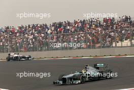 Lewis Hamilton (GBR), Mercedes Grand Prix  27.10.2013. Formula 1 World Championship, Rd 16, Indian Grand Prix, New Delhi, India, Race Day.