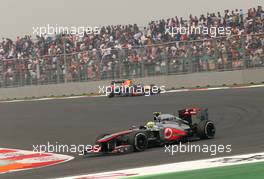 Sergio Perez (MEX), McLaren Mercedes  27.10.2013. Formula 1 World Championship, Rd 16, Indian Grand Prix, New Delhi, India, Race Day.