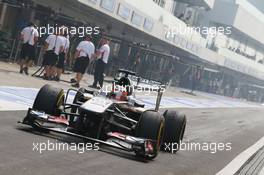 Nico Hulkenberg (GER) Sauber C32. 26.10.2013. Formula 1 World Championship, Rd 16, Indian Grand Prix, New Delhi, India, Qualifying Day.