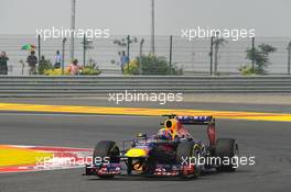 Mark Webber (AUS) Red Bull Racing RB9. 26.10.2013. Formula 1 World Championship, Rd 16, Indian Grand Prix, New Delhi, India, Qualifying Day.