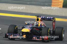 Sebastian Vettel (GER) Red Bull Racing RB9. 26.10.2013. Formula 1 World Championship, Rd 16, Indian Grand Prix, New Delhi, India, Qualifying Day.