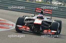 Jenson Button (GBR) McLaren MP4-28. 26.10.2013. Formula 1 World Championship, Rd 16, Indian Grand Prix, New Delhi, India, Qualifying Day.