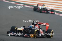 Jean-Eric Vergne (FRA) Scuderia Toro Rosso STR8. 26.10.2013. Formula 1 World Championship, Rd 16, Indian Grand Prix, New Delhi, India, Qualifying Day.