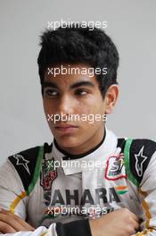 Jehan Daruvala (IND) Sahara Force India Academy Driver, winner of the British KF3 Karting Championship. 26.10.2013. Formula 1 World Championship, Rd 16, Indian Grand Prix, New Delhi, India, Qualifying Day.