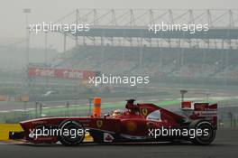 Fernando Alonso (ESP) Ferrari F138. 26.10.2013. Formula 1 World Championship, Rd 16, Indian Grand Prix, New Delhi, India, Qualifying Day.