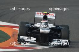 Valtteri Bottas (FIN) Williams FW35. 26.10.2013. Formula 1 World Championship, Rd 16, Indian Grand Prix, New Delhi, India, Qualifying Day.
