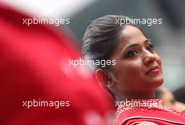 Grid girl 27.10.2013. Formula 1 World Championship, Rd 16, Indian Grand Prix, New Delhi, India, Race Day.
