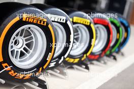 Pirelli tyres. 27.10.2013. Formula 1 World Championship, Rd 16, Indian Grand Prix, New Delhi, India, Race Day.