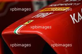 Ferrari F138 nosecone. 27.10.2013. Formula 1 World Championship, Rd 16, Indian Grand Prix, New Delhi, India, Race Day.