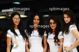 Sahara Force India F1 Team Speed Divas. 27.10.2013. Formula 1 World Championship, Rd 16, Indian Grand Prix, New Delhi, India, Race Day.