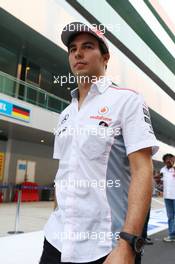 Sergio Perez (MEX) McLaren. 24.10.2013. Formula 1 World Championship, Rd 16, Indian Grand Prix, New Delhi, India, Preparation Day.