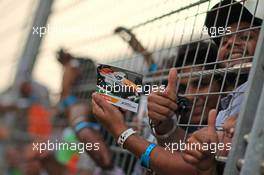 Sahara Force India F1 Team fans. 24.10.2013. Formula 1 World Championship, Rd 16, Indian Grand Prix, New Delhi, India, Preparation Day.