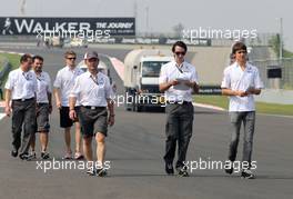 Esteban Gutierrez (MEX), Sauber F1 Team and Nico Hulkenberg (GER), Sauber F1 Team Formula One team  24.10.2013. Formula 1 World Championship, Rd 16, Indian Grand Prix, New Delhi, India, Preparation Day.