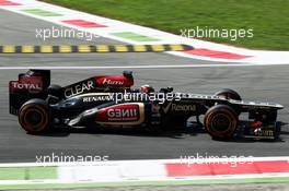 Kimi Raikkonen (FIN) Lotus F1 E21. 06.09.2013. Formula 1 World Championship, Rd 12, Italian Grand Prix, Monza, Italy, Practice Day.