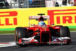 Fernando Alonso (ESP) Ferrari F138. 06.09.2013. Formula 1 World Championship, Rd 12, Italian Grand Prix, Monza, Italy, Practice Day.