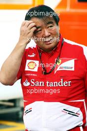 Hirohide Hamashima (JPN) Ferrari Tyre Engineer. 06.09.2013. Formula 1 World Championship, Rd 12, Italian Grand Prix, Monza, Italy, Practice Day.