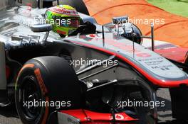 Sergio Perez (MEX) McLaren MP4-28. 06.09.2013. Formula 1 World Championship, Rd 12, Italian Grand Prix, Monza, Italy, Practice Day.