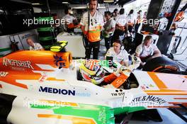 James Calado (GBR) Sahara Force India VJM06 Test Driver. 06.09.2013. Formula 1 World Championship, Rd 12, Italian Grand Prix, Monza, Italy, Practice Day.