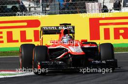 Rodolfo Gonzalez (VEN) Marussia F1 Team MR02 Reserve Driver. 06.09.2013. Formula 1 World Championship, Rd 12, Italian Grand Prix, Monza, Italy, Practice Day.