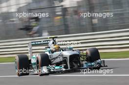 Lewis Hamilton (GBR) Mercedes AMG F1 W04. 06.09.2013. Formula 1 World Championship, Rd 12, Italian Grand Prix, Monza, Italy, Practice Day.