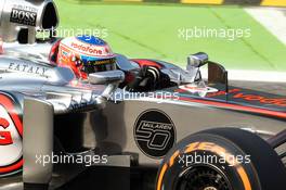 Jenson Button (GBR) McLaren MP4-28. 06.09.2013. Formula 1 World Championship, Rd 12, Italian Grand Prix, Monza, Italy, Practice Day.