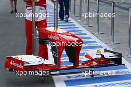 Ferrari F138 front wing. 06.09.2013. Formula 1 World Championship, Rd 12, Italian Grand Prix, Monza, Italy, Practice Day.