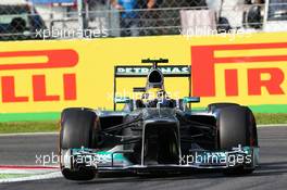 Lewis Hamilton (GBR) Mercedes AMG F1 W04. 06.09.2013. Formula 1 World Championship, Rd 12, Italian Grand Prix, Monza, Italy, Practice Day.