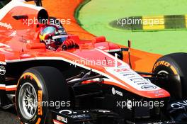 Rodolfo Gonzalez (VEN) Marussia F1 Team MR02 Reserve Driver. 06.09.2013. Formula 1 World Championship, Rd 12, Italian Grand Prix, Monza, Italy, Practice Day.